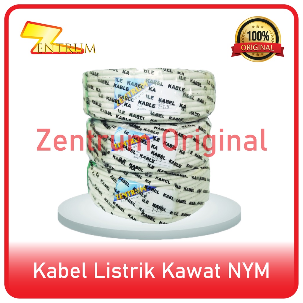 Kabel Listrik Kawat NYM 2 x 1.5 (30 Meter)