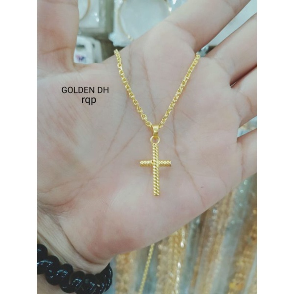 Kalung Salib Replika Emas