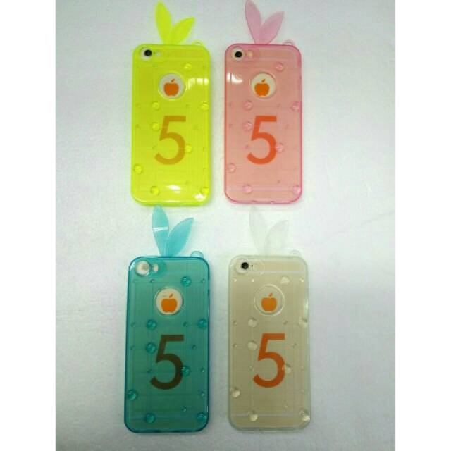 TPU SOFT CASE JELLY CASE RABIT IPHONE 5/5S