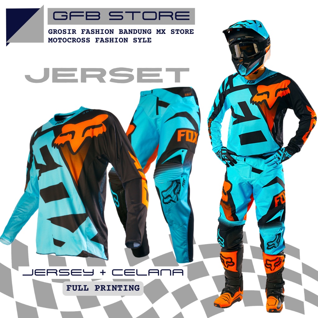 jersey set cross trail Blue Orange