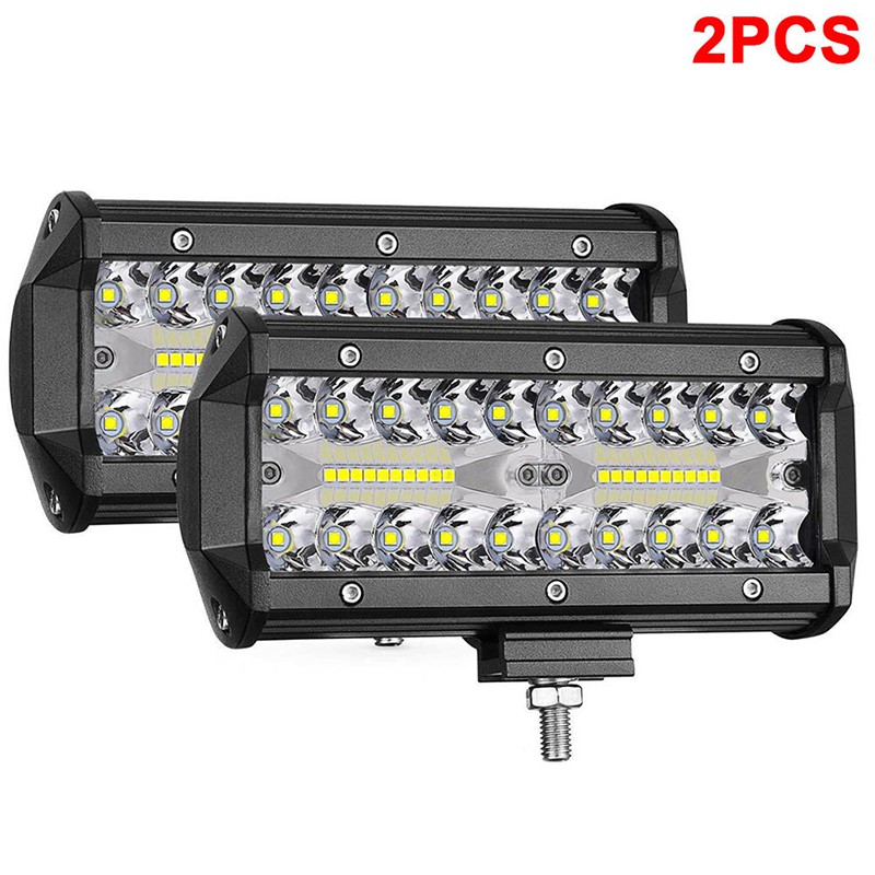 1 Pc Lampu Sorot Mobil 40 Led Anti Air Ukuran 7 Inch 120w