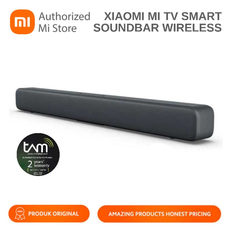 xiaomi mi tv smart soundbar wireless   wired bluetooth 5 0 active 8 speaker home theater garansi res