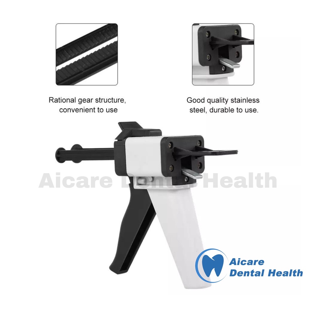 Dental Mixing Impression Gun 1:1 / 2:1 - Dispensing Gun Universal