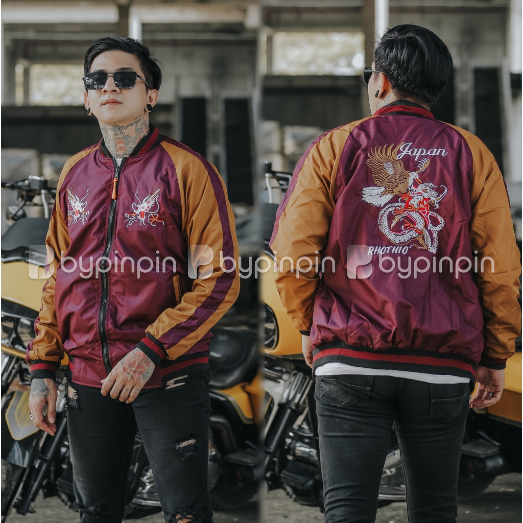 JAKET SUKAJAN TERBARU PRIA WANITA MOTIF NAGA / SUKAJAN PREMIUM / SUKAJAN ORIGINAL / Wsky Collection