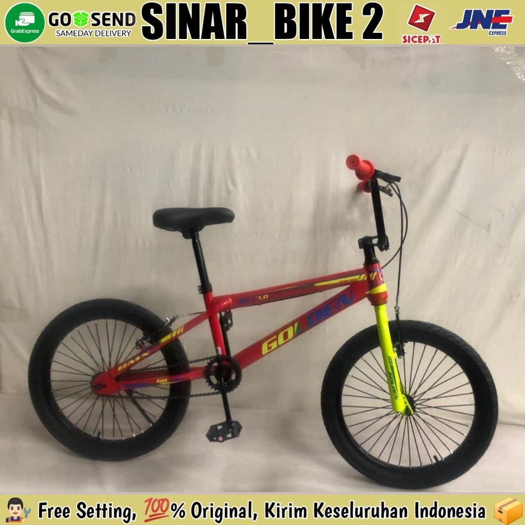 Sepeda Anak Laki BMX GOLDEN Ukuran 20 Inch Ban 2.125