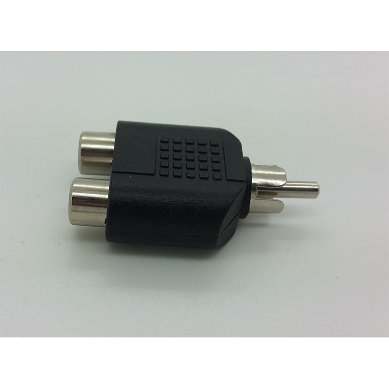 Converter Jack RCA male To 2 Cover RCA female