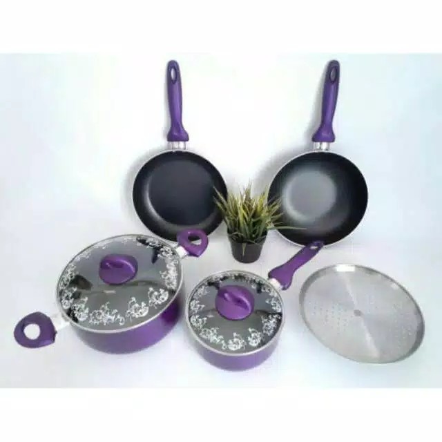 (gosend Only) Panci Set Panci Set Supra Panci Supra Set 7 Panci Supra 7 Pcs Panci Set Supra 7pcs
