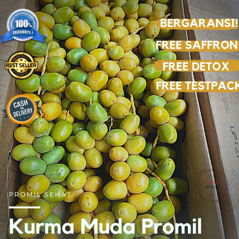 

Kurma Muda Untuk Promil Fresh Merah Kuning Hijau Suami Istri (500gr)