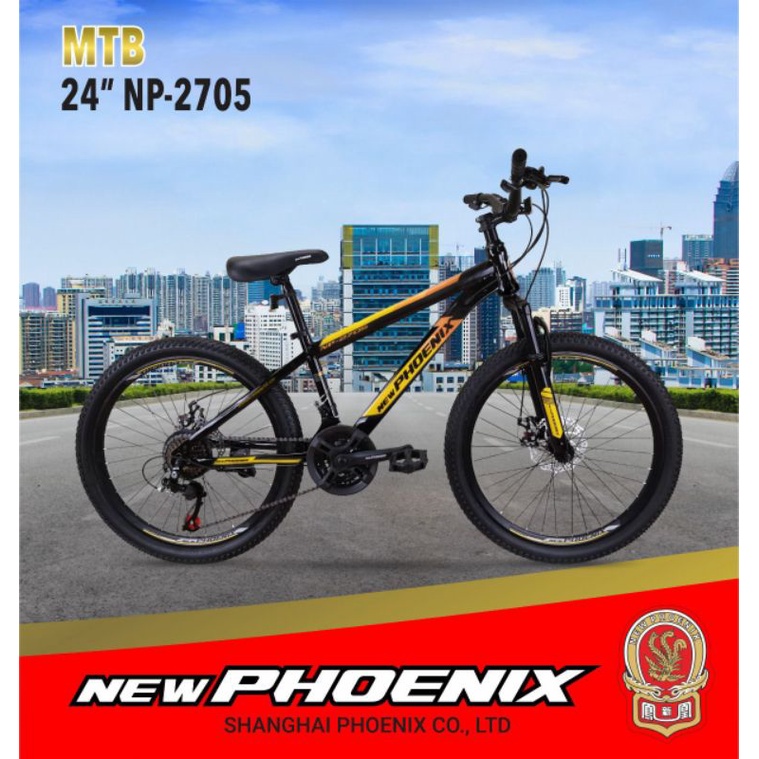 ❤Bazar❤ Sepeda Gunung MTB 24 Inch Phoenix 2705 Rem Cakram