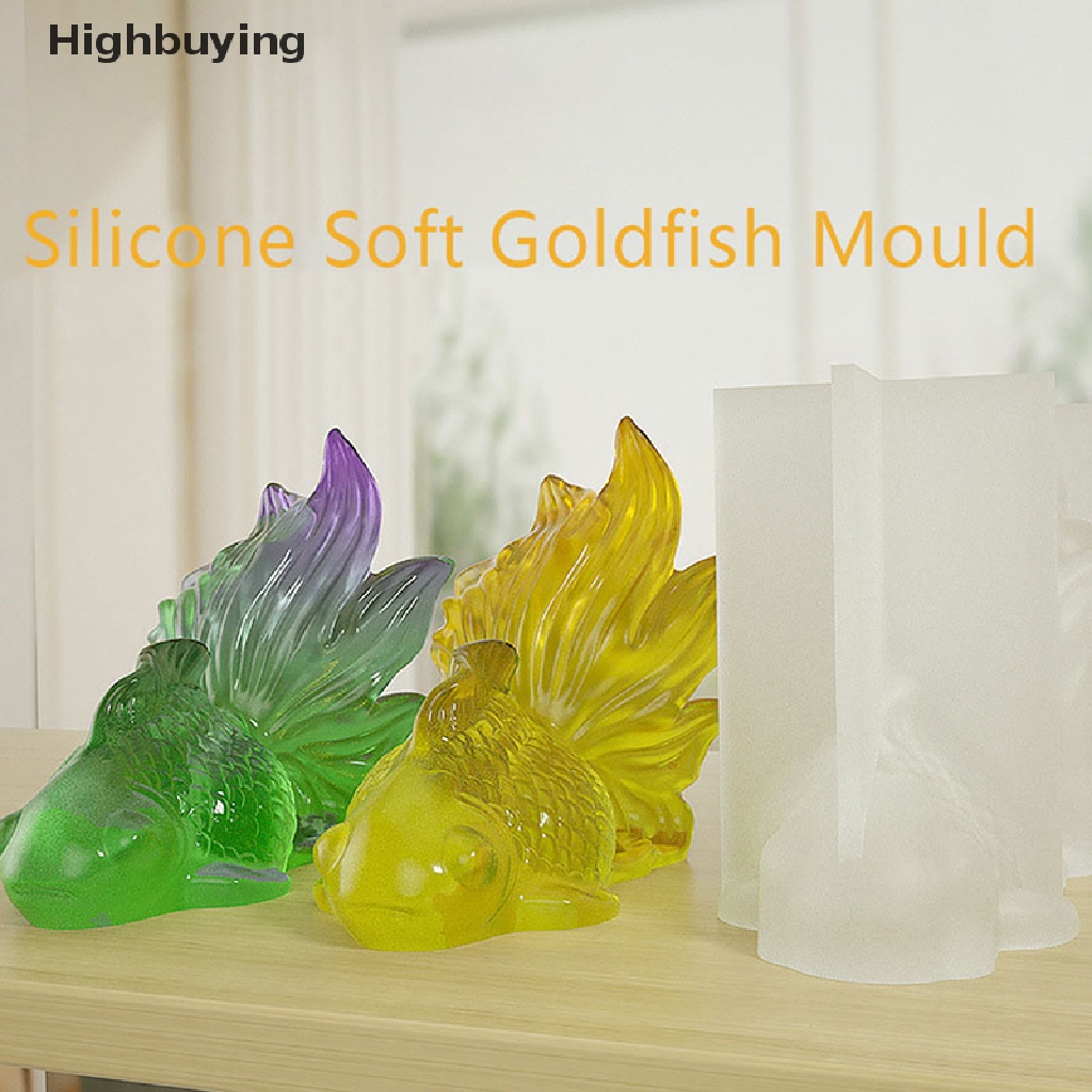 Cetakan Silikon Bentuk Ikan Mas 3D Untuk Dekorasi Meja Glory