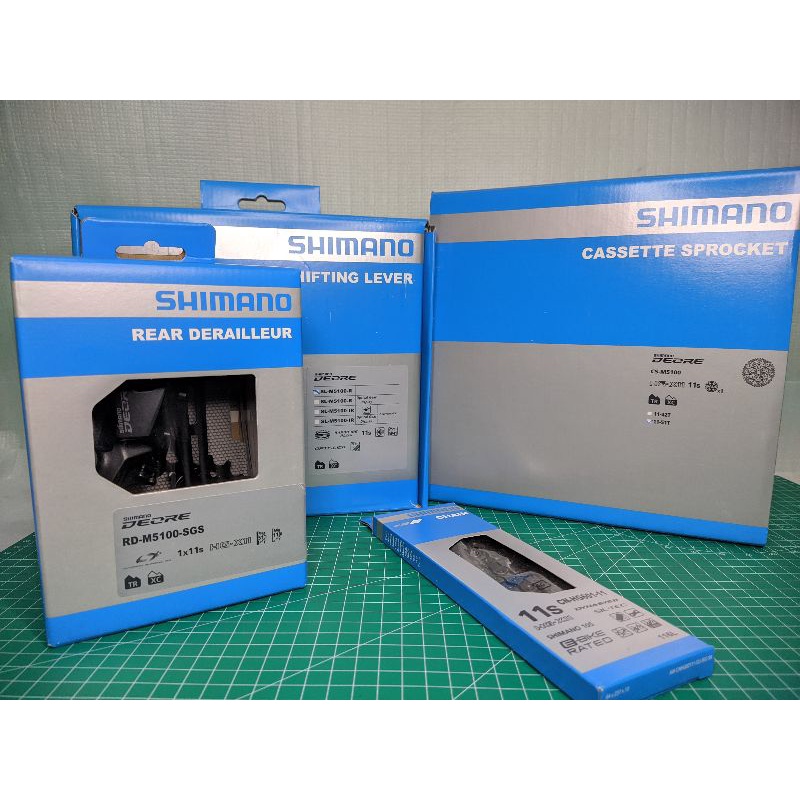 Mini Groupset Shimano Deore M5100 1x11 Speed 11-51T Mini Grupset Deore M5100 11 Speed Original Japan