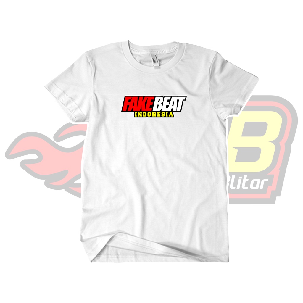 Kaos Distro Fake Beat Idonesia Katun Combed