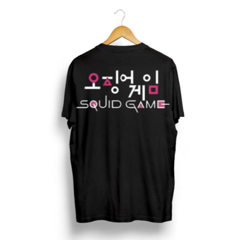 kaos pria/SQUID GAME/kaos hitam