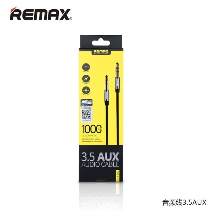 REMAX Cable AUX AUDIO 1M / Kabel Audio 100cm / 1 meter RL-L100