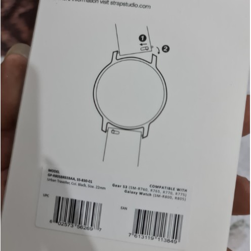 STRAP STUDIO 22MM SAMSUNG GALAXY WATCH 46MM DAN GEAR S3 RESMI ORIGINAL