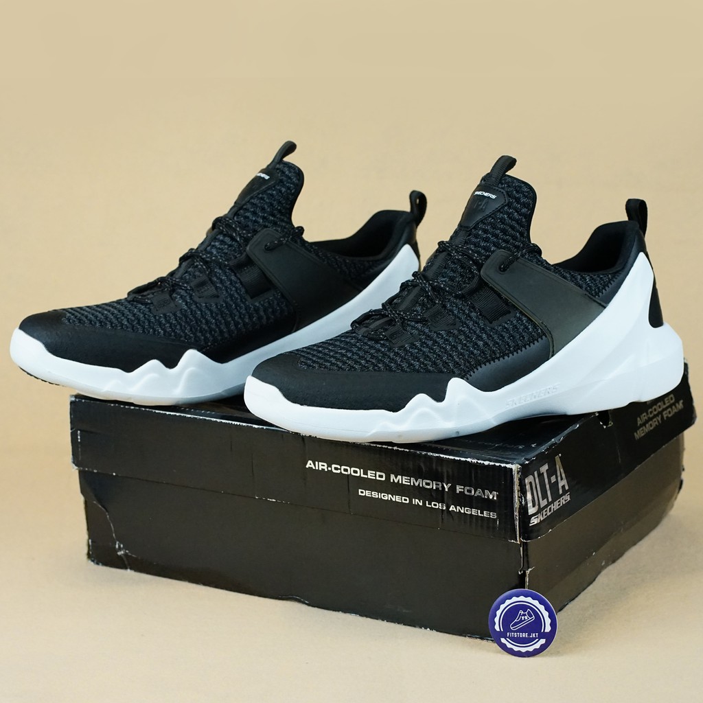 Sepatu Skechers DLT-A Black 51883 Sepatu Sneakers Pria Original