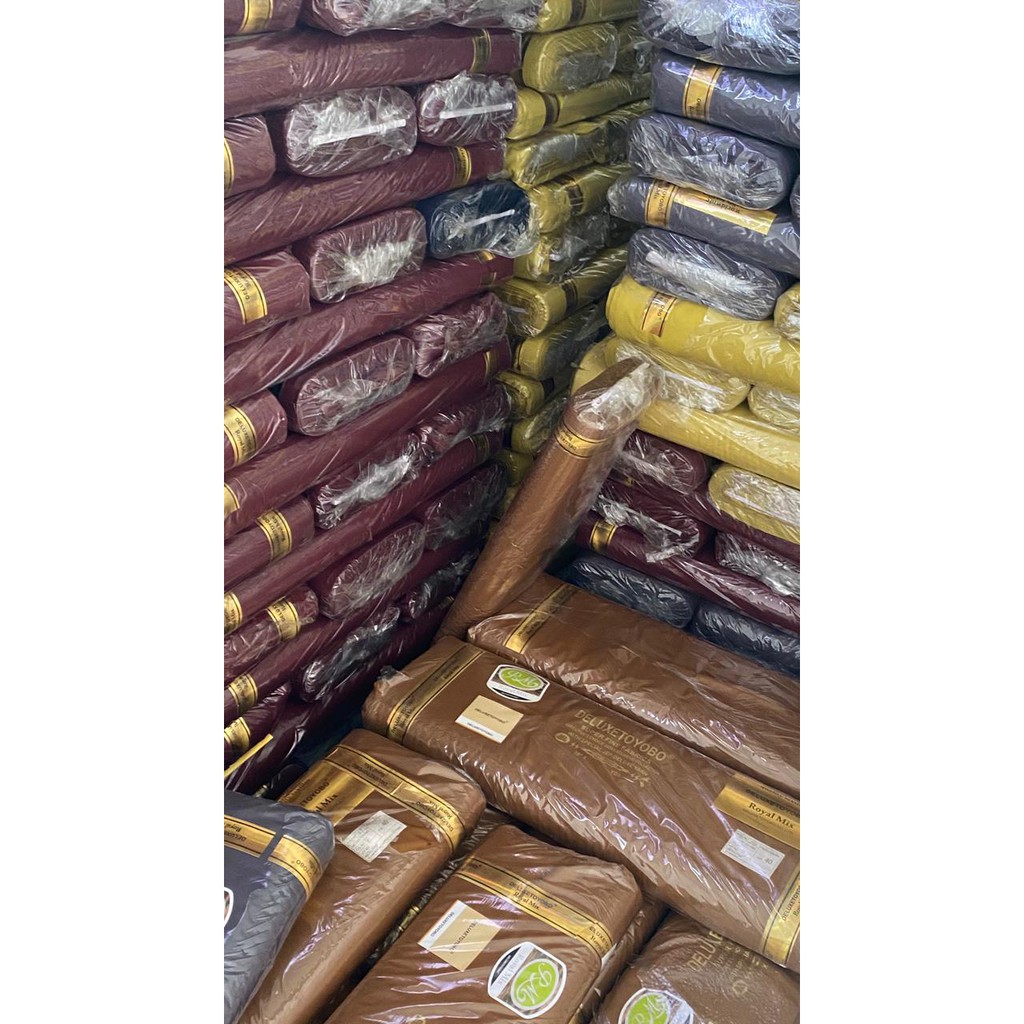 KAIN ROLL!! Kain Toyobo Deluxe, Royal Mix dan Fodu 100% Cotton Roll 30-60 Yard TERMURAH!!!