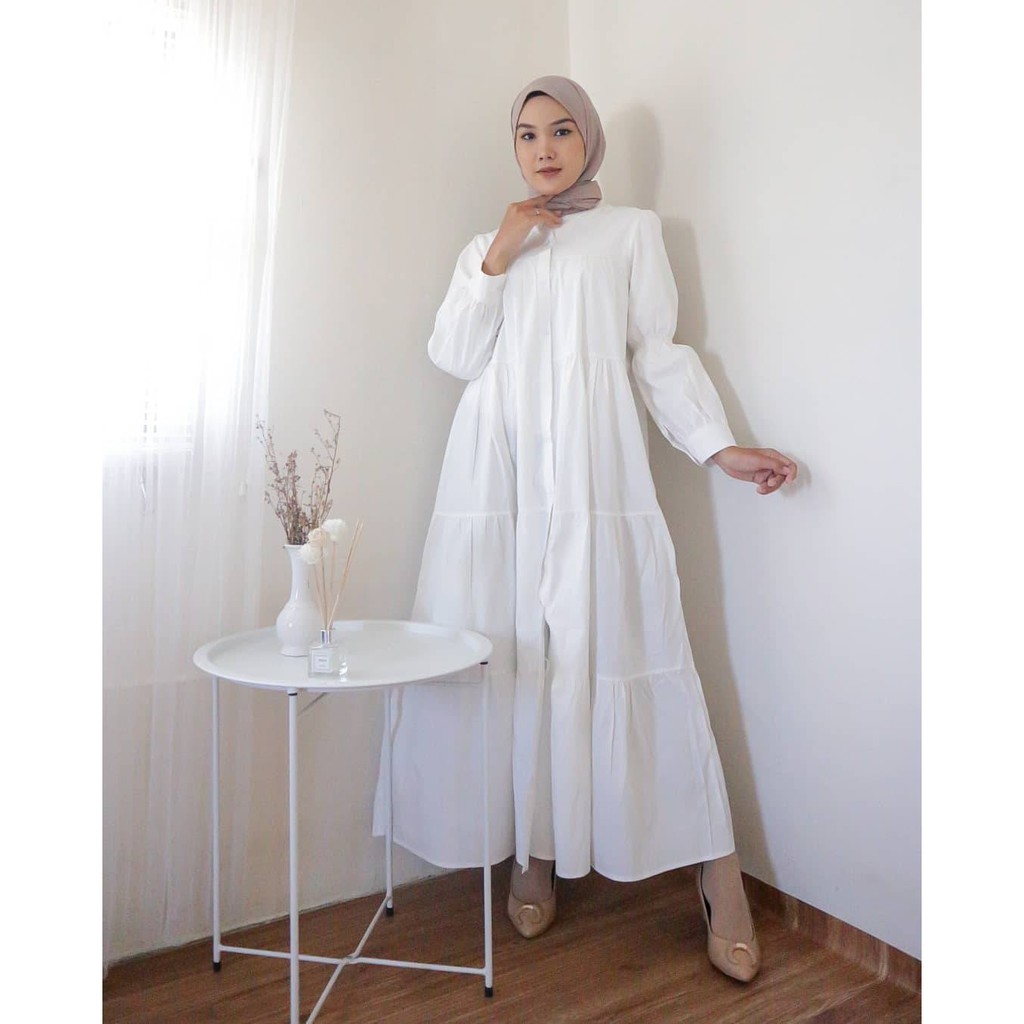 SHAFA DRESS / dress polos import kekinian / dress lebaran termurah / gamis busui