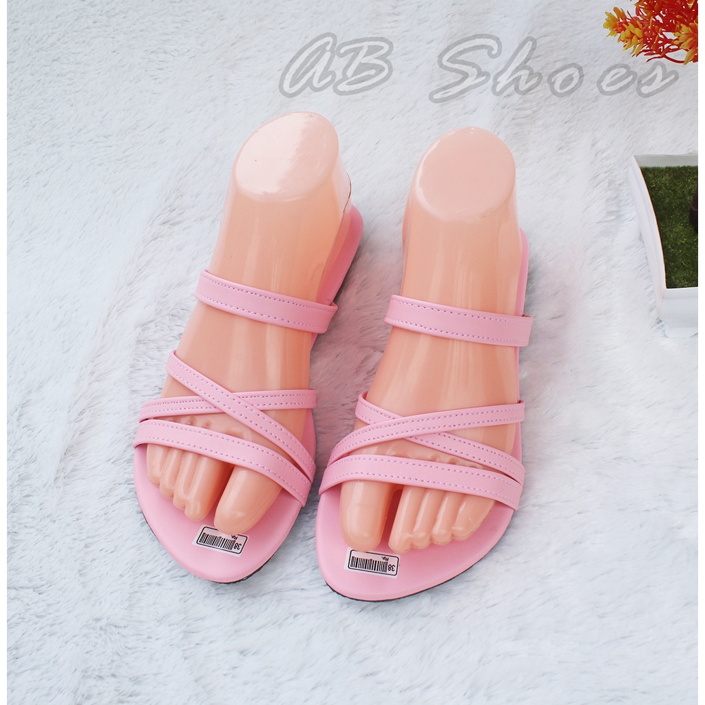 Sandal Teplek Wanita Terbaru Sandal Flat Wanita Termurah Sandal Wanita Silang