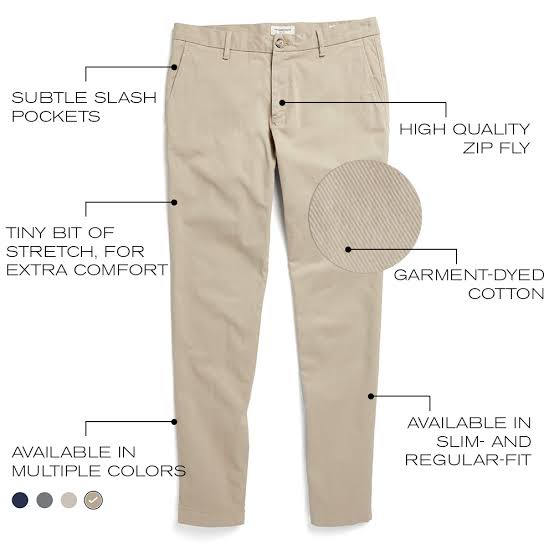 Celana Chino Original PREMIUM Khaki / Abu Muda / Cream / Hitam / Abu Tua