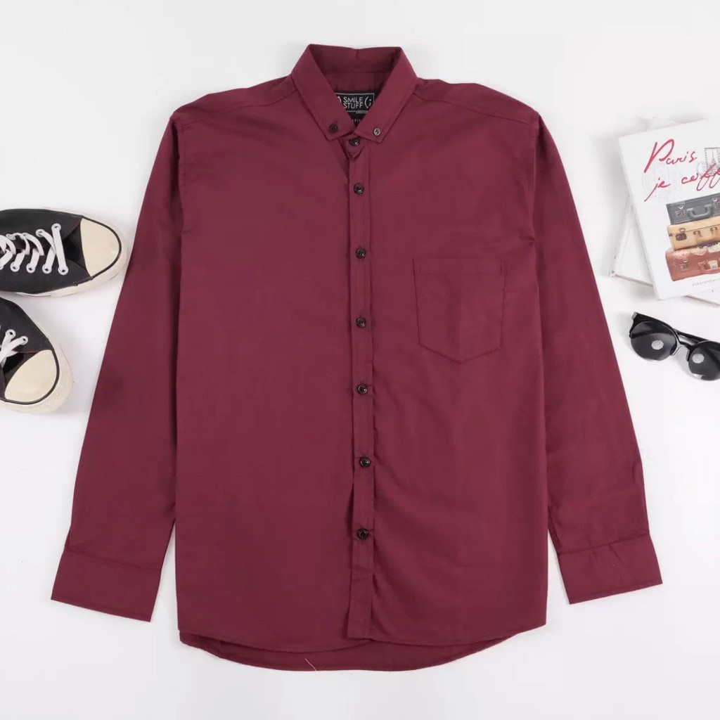 TURUN HARGA KEMEJA PRIA MENS POLOSAN LENGAN PANJANG COOLMAN PAKIAN PRIA CASUAL PAKAIAN DINAS KERJA