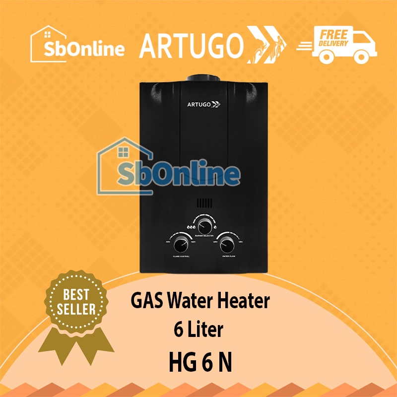 ARTUGO Gas Water Heater 6 Liter - HG 6 N