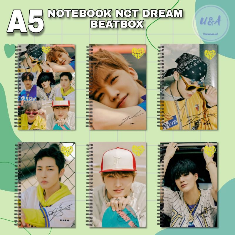 

[COD] NOTEBOOK A5 NCT DREAM BEATBOX SPORTDAY Buku Jaemin Jeno Mark Murah