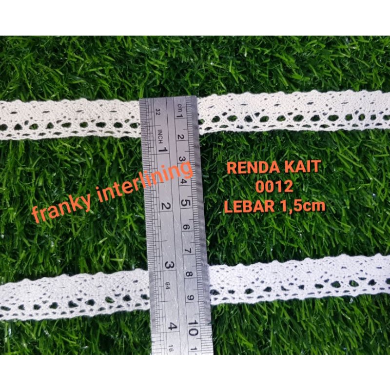 RENDA KAIT 0012 LEBAR 1,5CM ISI 9 METER