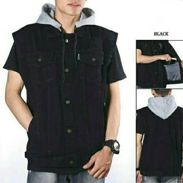 Rompi Jeans Hoodie