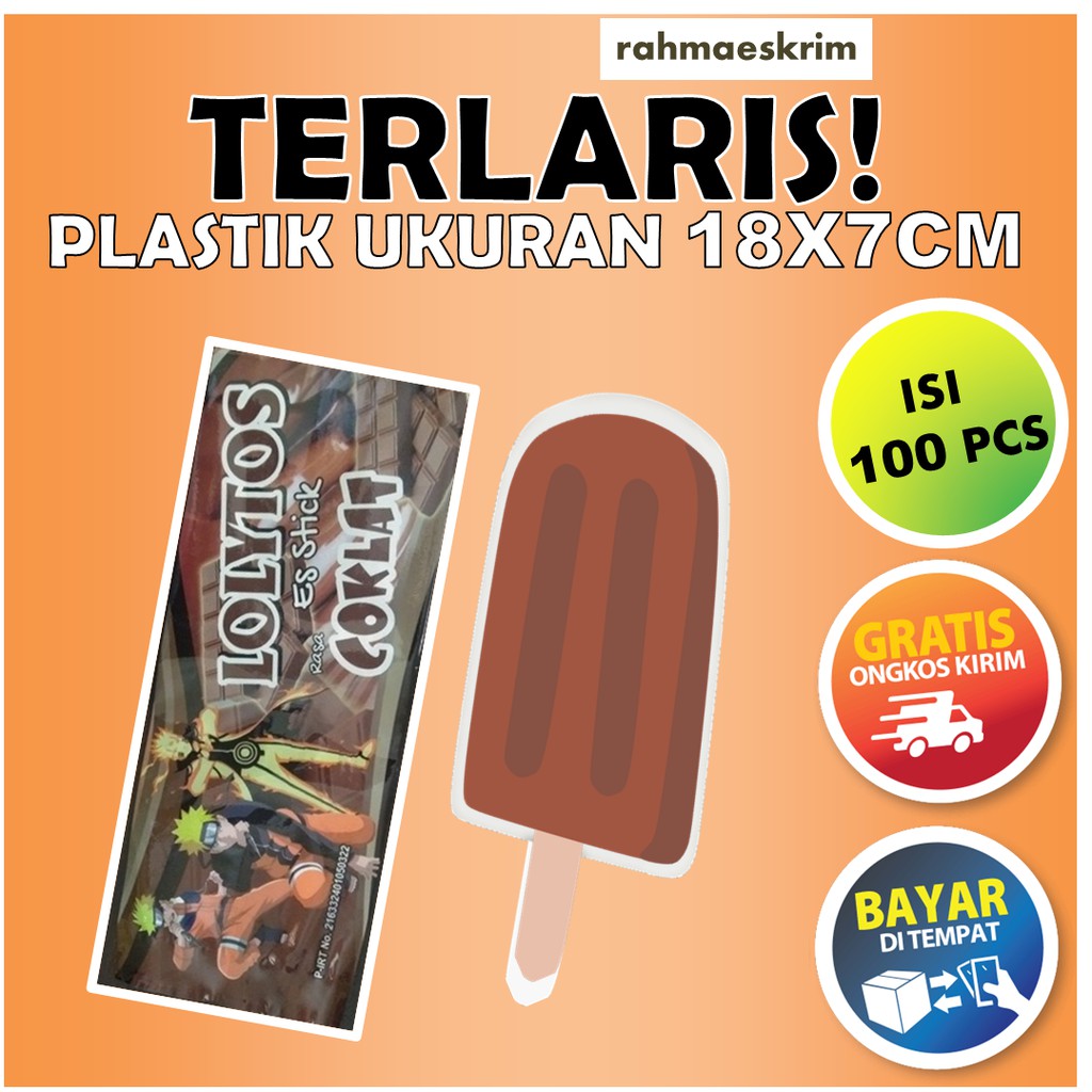 Bungkus Es Cream Kemasan Es Krim Stik Plastik Es Loly Wadah Ice Cream Lolitos