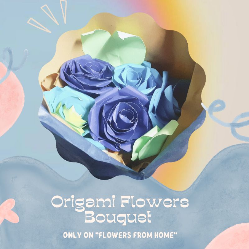 

origami flowers bouquet