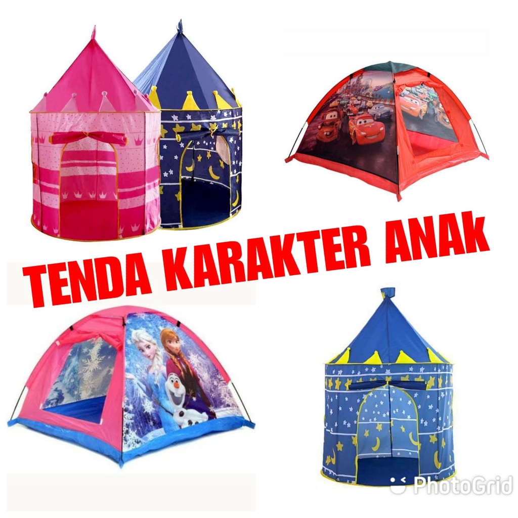 Jual Tenda Anak Mainan Karakter Tenda Kartun Anak Camping Praktis