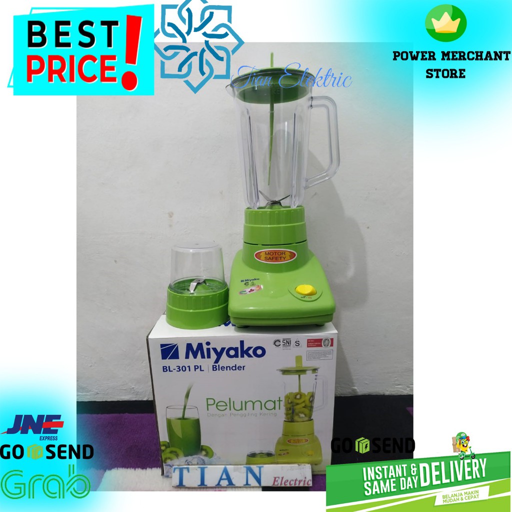 MIYAKO BL-301 PL Blender Plastik 1.0 Liter 2in1