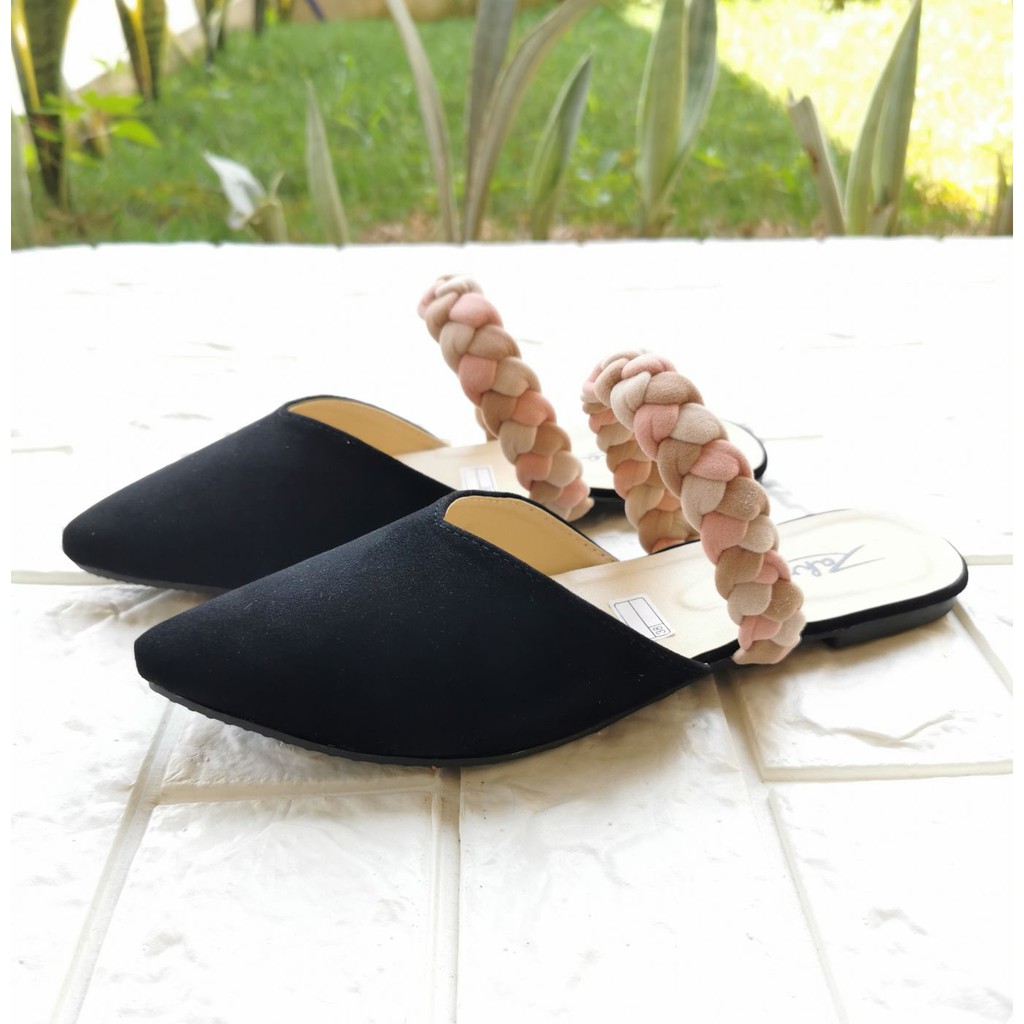 Arlaine- Viola Sandal Slop Wanita / Sandal Kepang / Selop Wanita