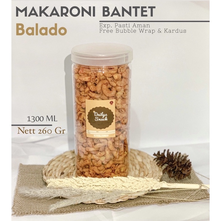 

SNACK KILOAN TOPLES - MAKARONI BANTET BALADO 260 GRAM