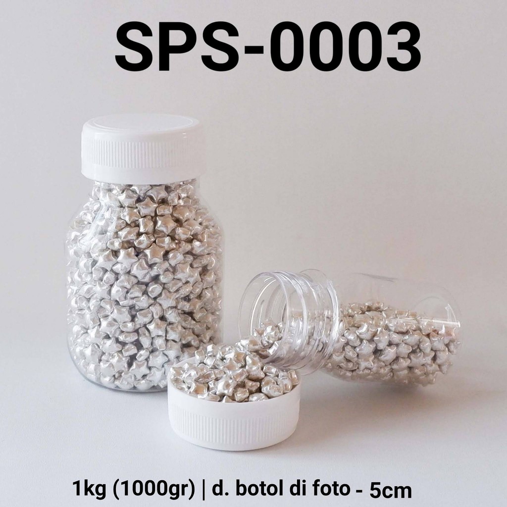 

SPS-0003 Sprinkles sprinkle sprinkel 1kg 1 kg bintang silver perak yamama baking grosir murah sprinkles cake dekorasi mutiara trimit decoration story sprinklestory sprinklesstory sprinkle story yamama baking