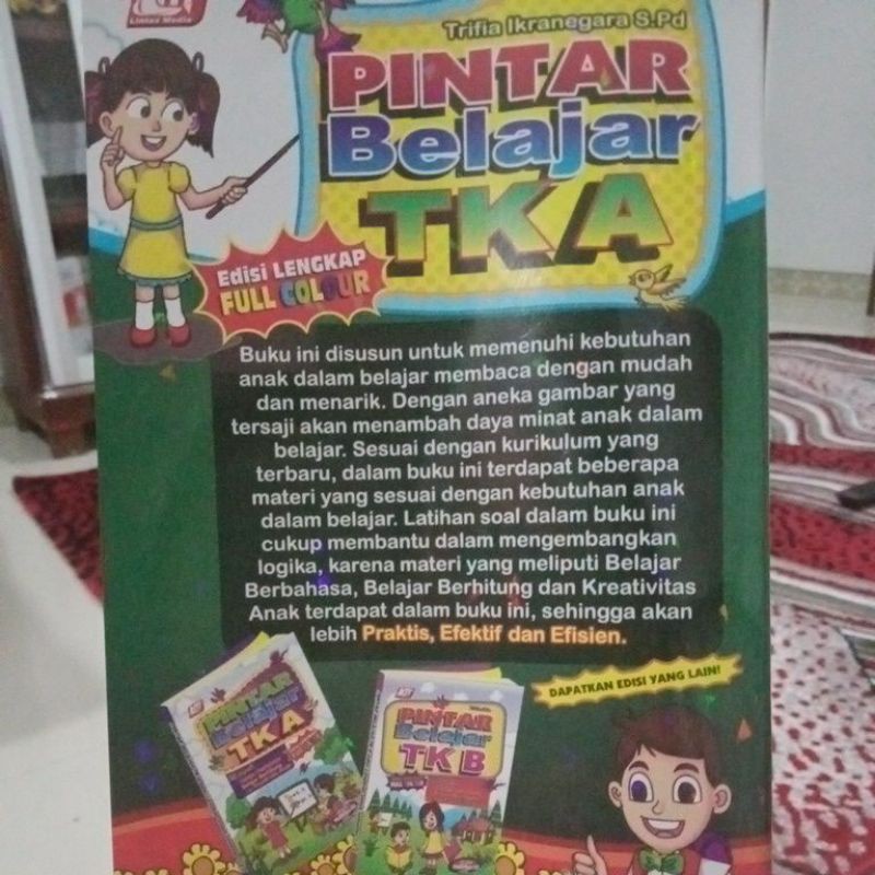 BUKU PINTAR BELAJAR TK A full colour