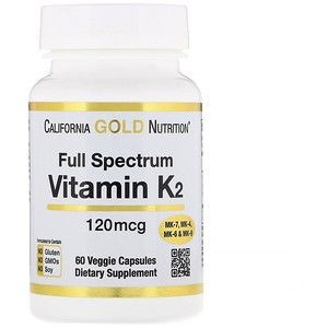 CGN Vit K2 (MK4 MK6 MK7 MK9) 60 Veg Cap Full Spectrum Vit K2 Ori USA