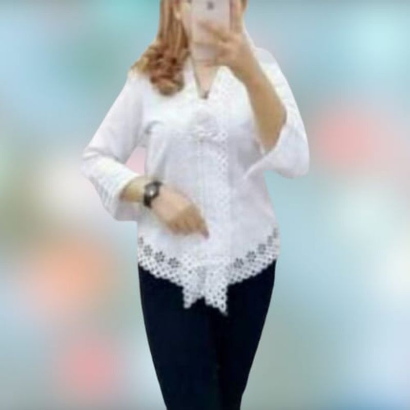 Atasan Kebaya Encim Modern Kebaya Wisuda/Pesta Jasmine