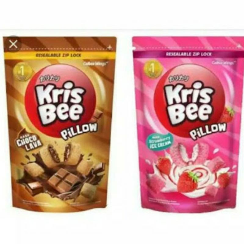 

Krisbee Pillow Chocolava Pouch 110 gr - Krisbee Pillow Strawberry Pouch 110 gr