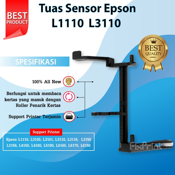 Tuas Sensor Kertas Epson Lever Detector Paper L1110 L3110 Printer L1110 L1210 L1250 L1256 L3100 L3101 L3110 L3210 L3116 L3150 L3156 L3250 L3256 L5190 L5290 L5296