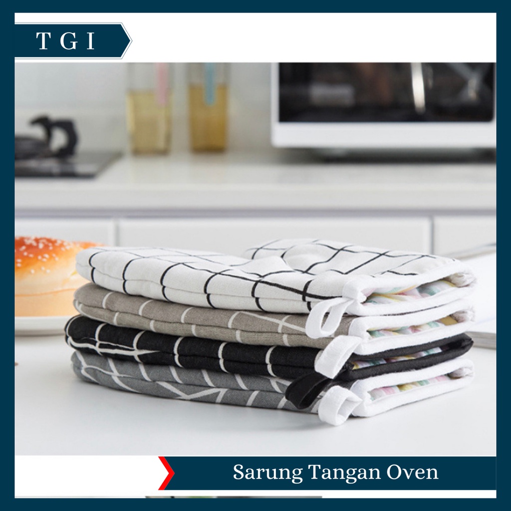 TGI - [1 PCS] SARUNG TANGAN MICROWAVE / SARUNG TANGAN MOTIF ANTI PANAS / GLOVES OVEN MICROWAVE