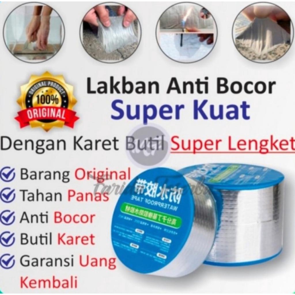 [UNIK88] Lakban Aluminium Foil Butyl Waterproof Tape