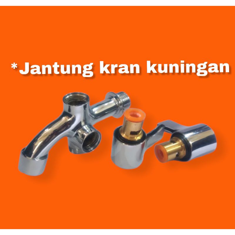 PAKET Hand shower Bonus Kran Cabang - Keran Double Bagus