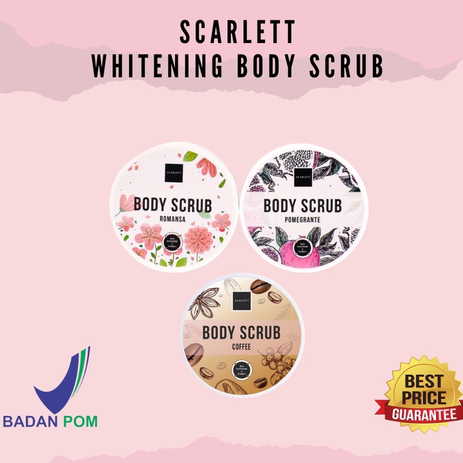 Scarlett Whitening Body Scrub Original Bpom