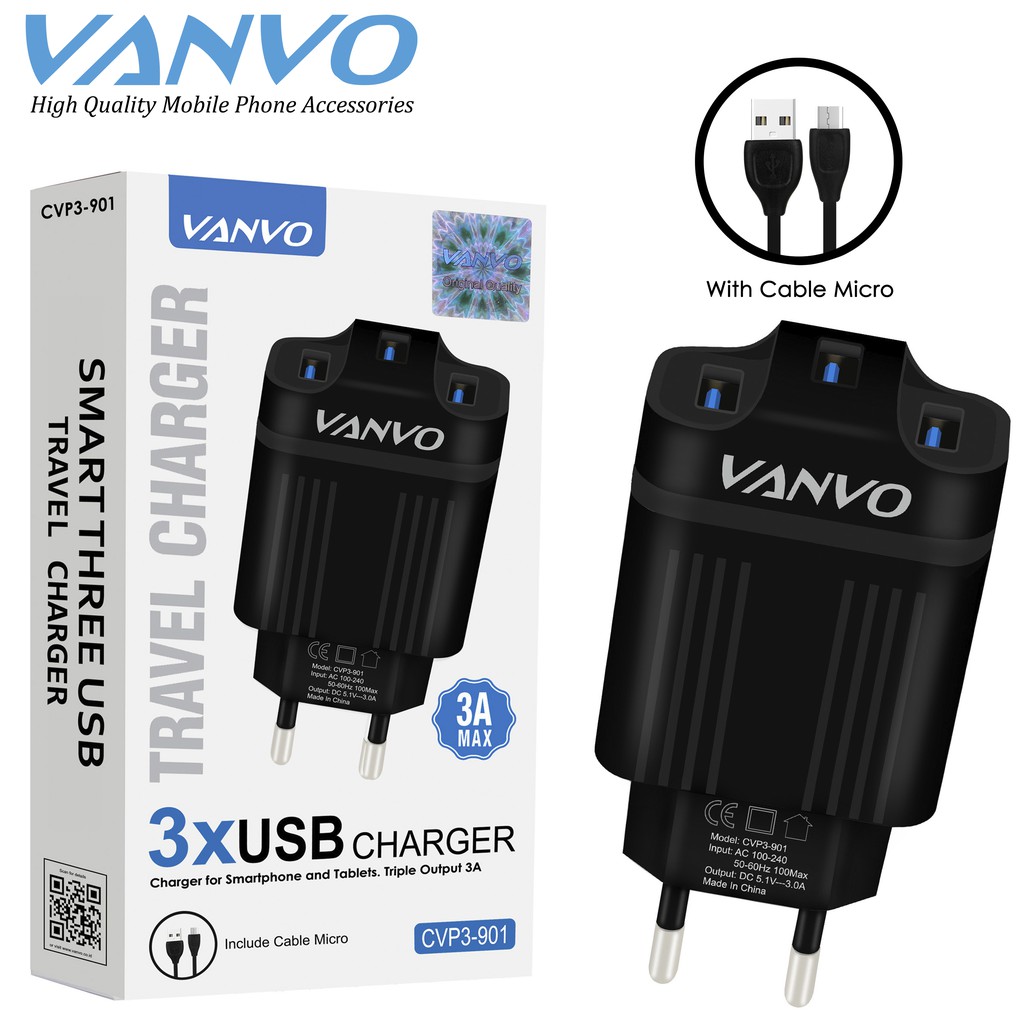 Vanvo Travel Charger CVP3-901