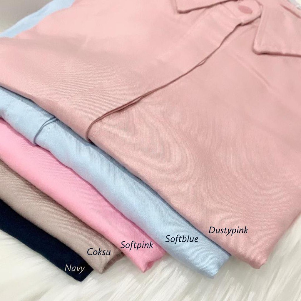 LD 100 - 120 ( FIT TO 3XL ) Atasan bigsize kemeja wanita jumbo baju kerja wanita rania stayl-1