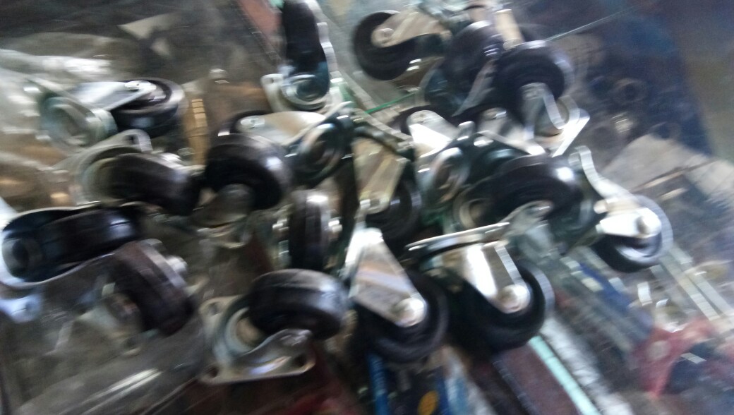 Roda Troli Lemari Koper Meja Karet Kecil 11/2 Inchi