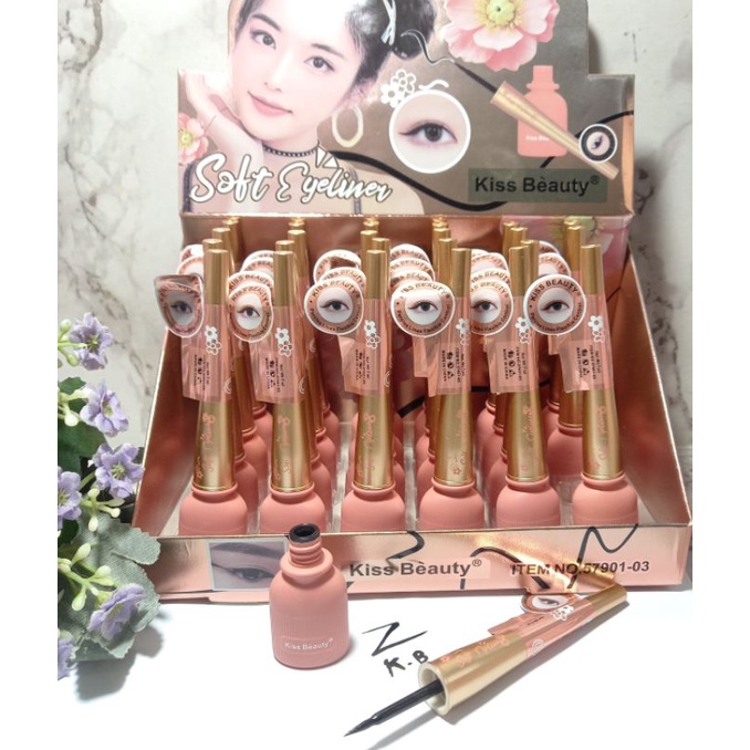 Promo Ecer Eyeliner Kiss beauty  Sweet As Peach | Soft Eyeliner  NO.57492-03 | 57492-03