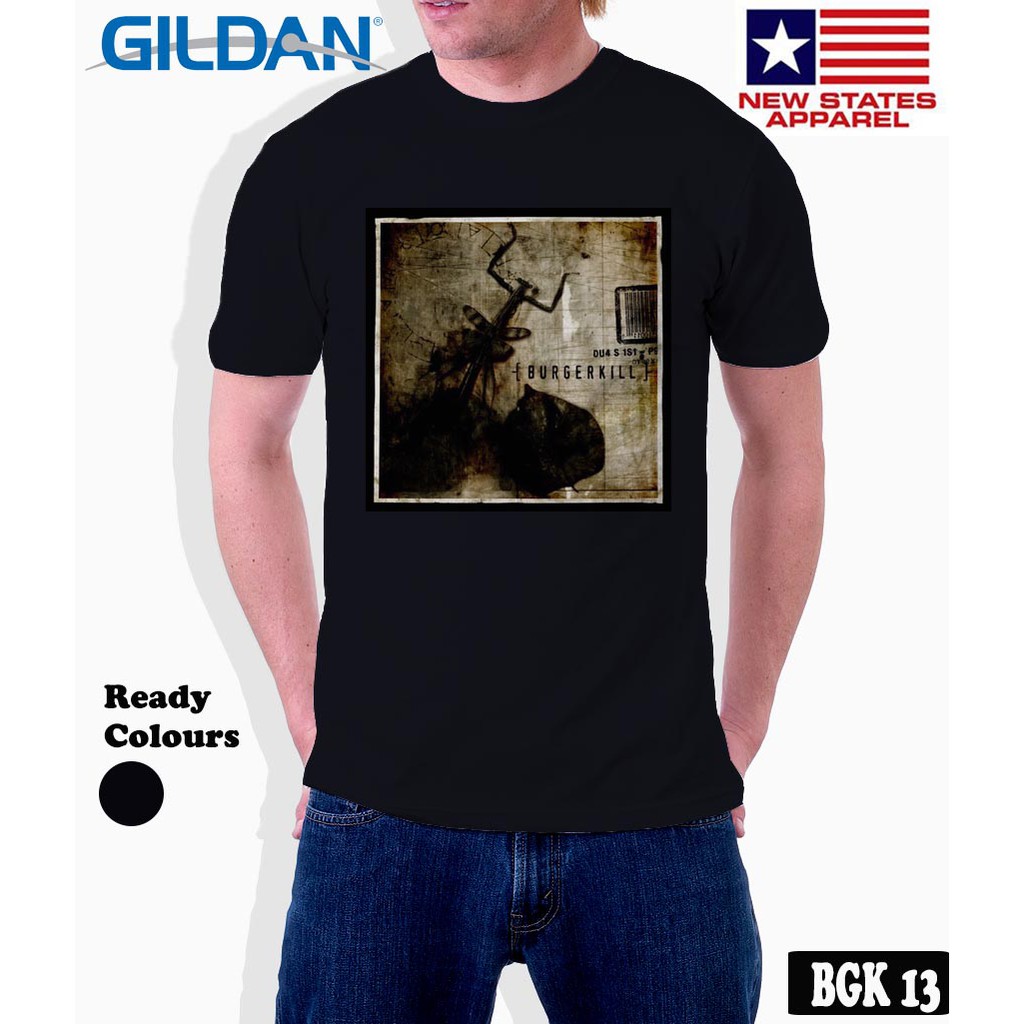 Kaos Burgerkill Dua Sisi , Tag Kaos Gildan Softstyle